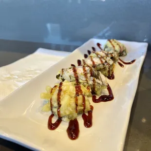 Sushi with eel