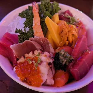 Deluxe chirashi bowl