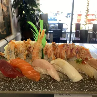 sushi deluxe with omg roll