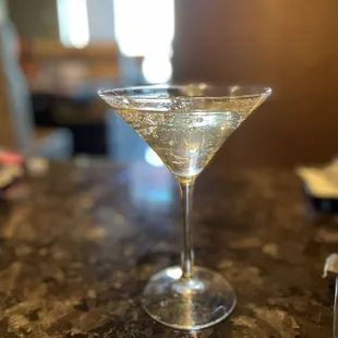 Sparkling jelly saketini - peach