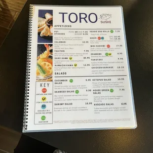 Restaurant menu... not your average sushi spot it&apos;s a lovely restaurant with all your favorites and more.