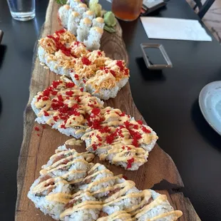 Spicy Tuna, Devil Roll and Bay Island Roll