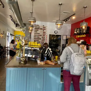 Baristas hard at work and doing a fantastic job