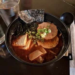 Miso vegan ramen. Amp up the spice level to extra spicy for fellow spice lovers!