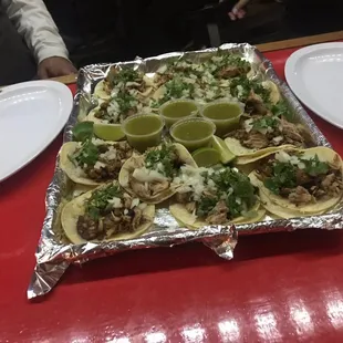 12 tacos plater...