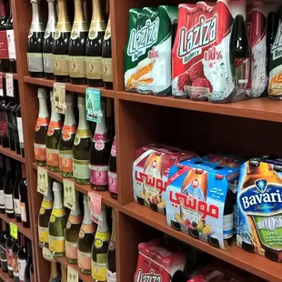 Wine, bubbly, non-alcoholic beverages