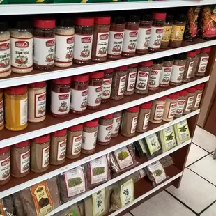 One of three spice sections