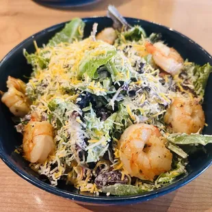 Tavern House Salad with shrimp