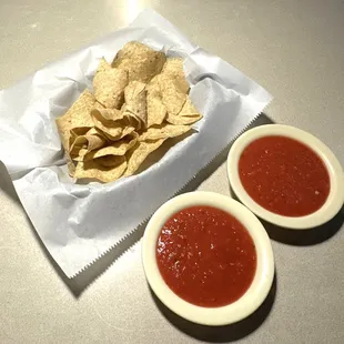 Complimentary Chips and Medium Salsa