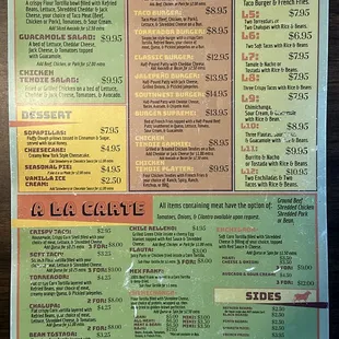 Menu 07/01/24 (2 of 2)