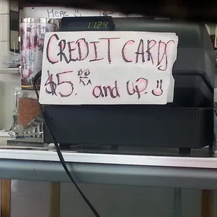 If ur paying w a card...$5 &amp; up!