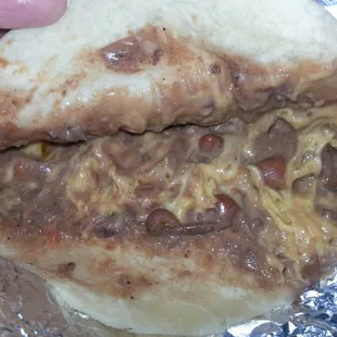 Bean and cheese...meh.