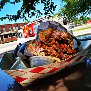 California Burrito with Campachano mixed Steak n Chorizo outstanding Delicious