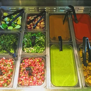 This is what dreams are made of...our toppings bar!