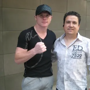 Saul El Canelo Alvarez Amigo y Cliente De Nuestras Deliciosas Tortas Ahogadas Armando