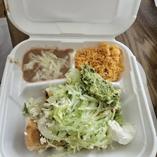 The taquitos was very good. Very filling .