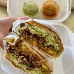 Carne asada torta. YUM!