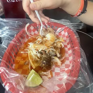 Taco de papas con carne
