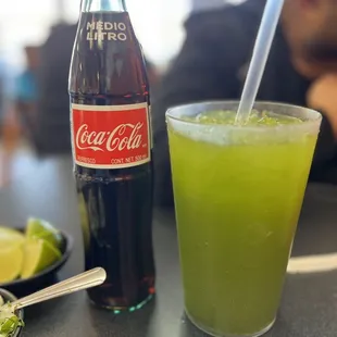 The best agua fresca ever! Limon con Pepino