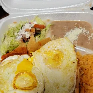 food in a styrofoam container