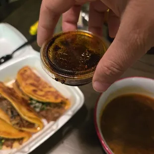 Chili oil store made