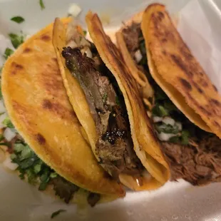 Loaded beef tacos