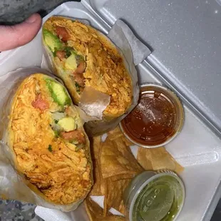 Chicken Tinga Burrito