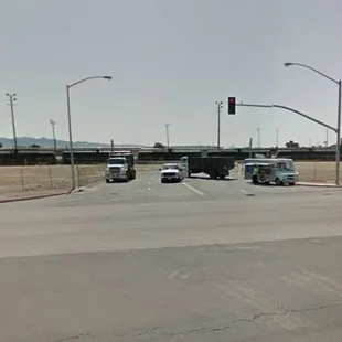 Across from Refinery Gate 31. At this location M-F 10:30 AM - 1 PM