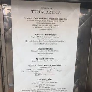 Menu!