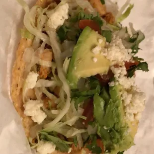 Chicken tostada