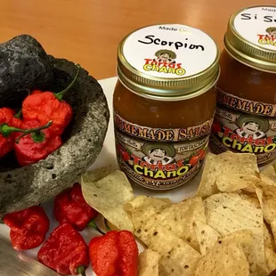 We ship our homemade salsa across the world .