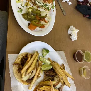 Panbaso and tacos chilangos