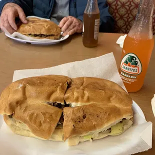 HUGE carne Asada Torta!