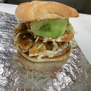 Torta  breaded chicken