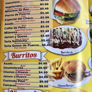 Take-Out Menu as of July 2018 (In process of a make over - I&apos;m told).