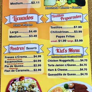 Take-Out Menu as of July 2018 (In process of a make over - I&apos;m told).