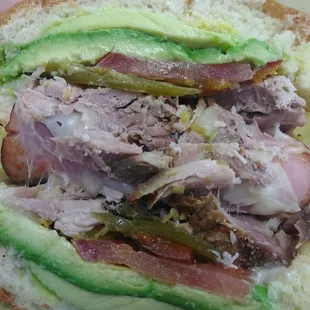 Torta clavo..  Super good..  Bread freshly made..  And they are not shy with there avocado..  Will be coming back for sure