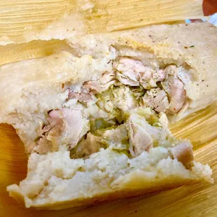Chicken Tamale in Green Sauce
