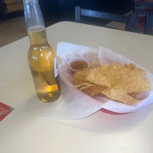 Chips and corona extra