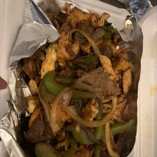 3 minutes later with added seasoning to bland dry meat.. great thanks '_'