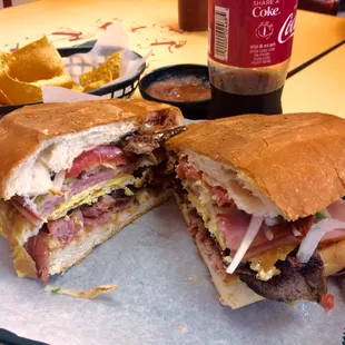 The house special King Torta all the way without jalapeños, muy bien!!!