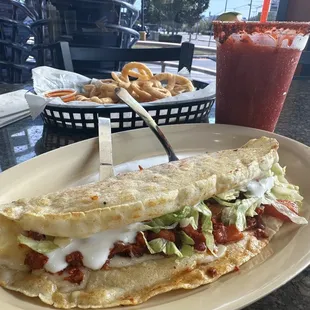 Pastor Quesadilla