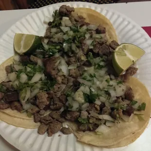 Carne asada tacos
