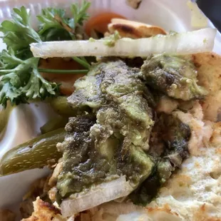 Disappointed to find this in my torta... rotten avocado