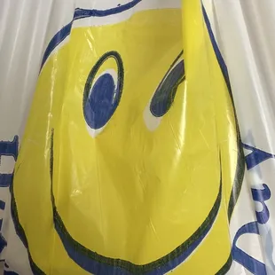 My smiley face to go bag