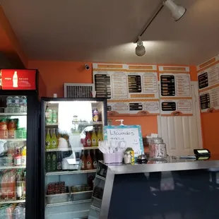 It&apos;s small but cute. With a translated menu for both Spanish and English.