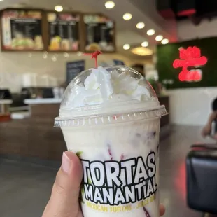 fresas con crema