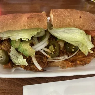 Torta de pierna. Really good the meat is very flavorful