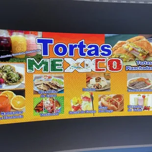 menu, tacos