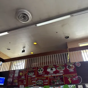 Inside restaurant....